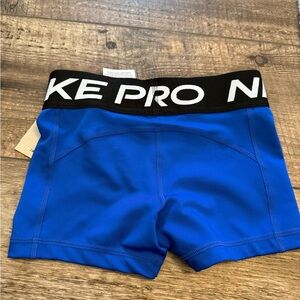 Nike Pro Kids Blue Training Shorts